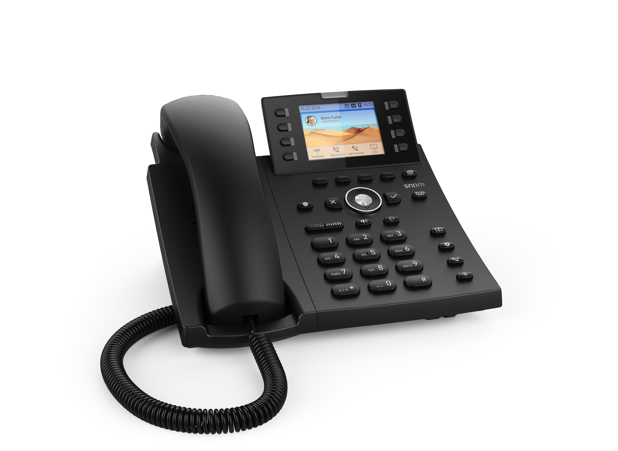 Snom D335 Einsteiger VoIP Telefon (Gigabit, USB, PoE)