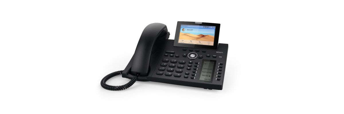 Snom präsentiert Flaggschiff  D385 SIP Telefon für gehobene Ansprüche! - Snom D385 SIP Tischtelefon