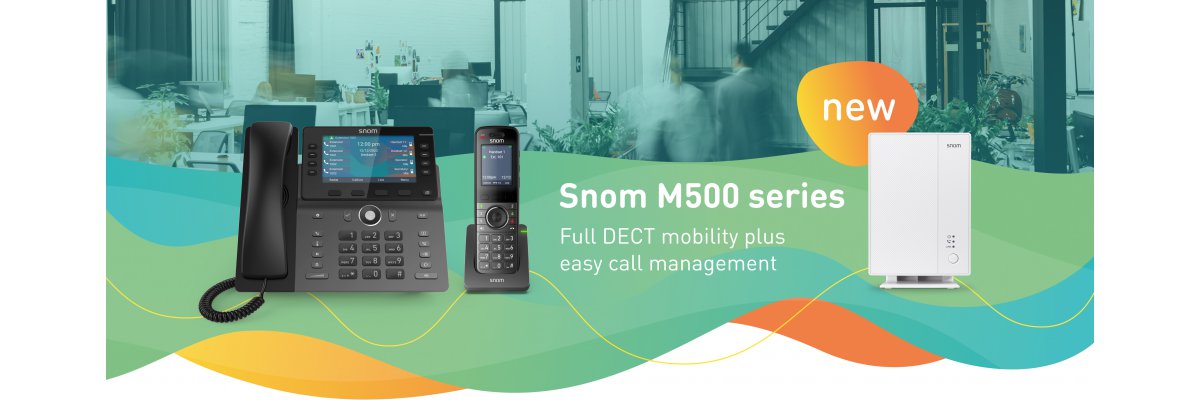 The new M500 DECT single-cell system with M55 IP handset and M58 DECT IP desk phone  - The new M500 DECT single-cell system with M55 IP handset and M58 DECT IP desk phone 