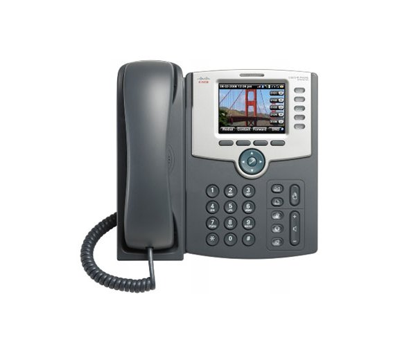Cisco SPA525G 5-Line IP Phone with Color Display (PoE, WLAN, Bluetooth) incl. EU Netzteil