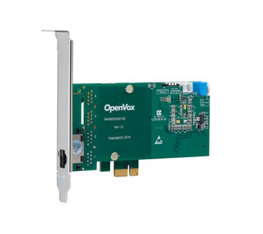 OpenVox DE130E 1 Port T1/E1/J1 PRI PCI-E card + EC2032...