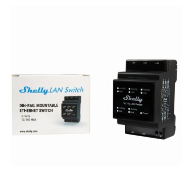 Shelly LAN Switch (5x Ethernet Ports 10/100 Mbps)