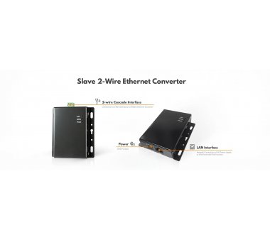 290 Slave 2-wire Ethernet Converter with PSE port