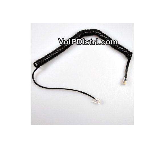5m Handset coil cord black (high quality)