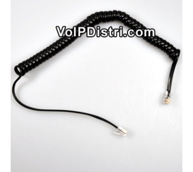 5m Handset coil cord black (high quality)