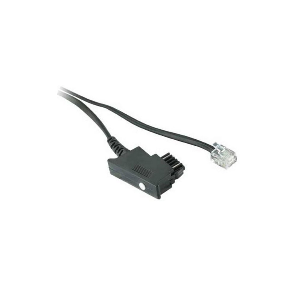 Telephone cable for Austria, TSS plug on RJ11 plug 6/2, 10 m, 1,59