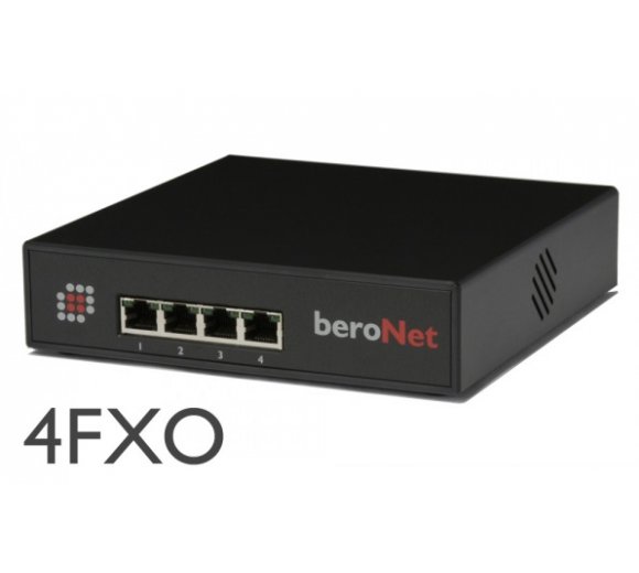 beroNet Analog Small Business Line with 4FXO (Remotely manage and monitor through the beroNet Cloud) - non-modular