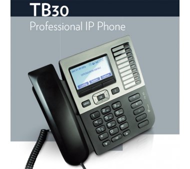 Thomson IP TB30 Professional SIP Telefon mit PoE inkl. Netzteil (Optional: Wireless DECT Headset Support)