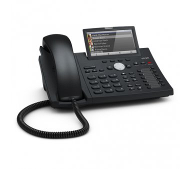 Snom D375 VoIP Telefon, Gigabit switch, VPN, 12 SIP Konten, Bluetooth-kompatibel