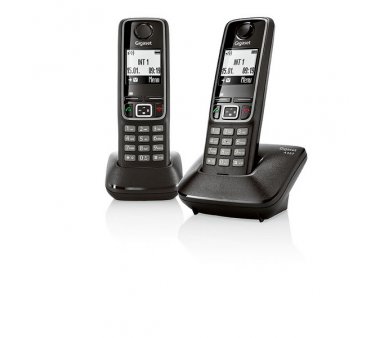 Gigaset A420 Duo schwarz, schnurloses DECT Telefon...