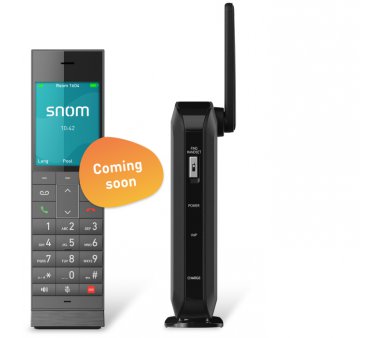 Snom HM201 schnurloses Hotel IP-Telefon mit 3x Sondertasten (Nachricht, Rezeption, Notruf)