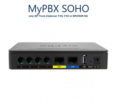 Yeastar MyPBX SOHO IP PBX for 32 Users, License free,...