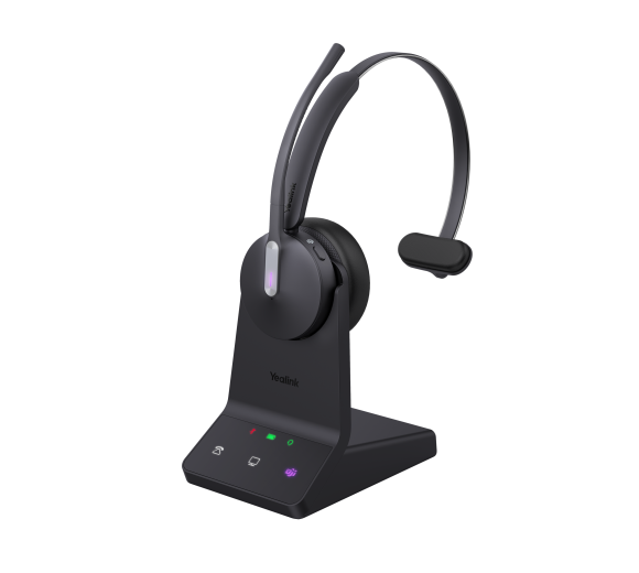 Yealink WH64 Mono MS Teams DECT Wireless Headset (WHM641 Headset + WHB640 Basis)