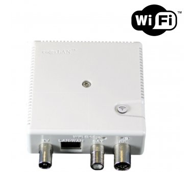 coaxLAN CL500WLAN, Powerline Modem plugable, 500MBit/s Powerline with 300MBit/s WLAN