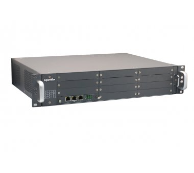 OpenVox VoxStack GW2120 2U 19 inch rack mount 12-slots chassis for 11 different telephony interfaces including LTE, GSM, FXO/FXS, BRI, E1/T1, CPU board