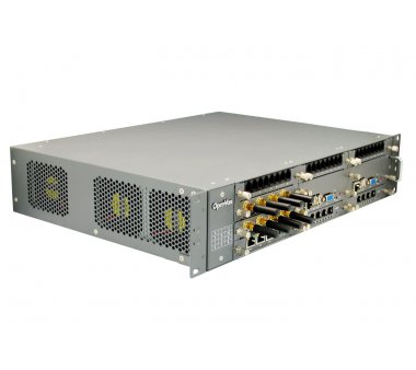 OpenVox VoxStack GW2120 2U 19 inch rack mount 12-slots chassis for 11 different telephony interfaces including LTE, GSM, FXO/FXS, BRI, E1/T1, CPU board