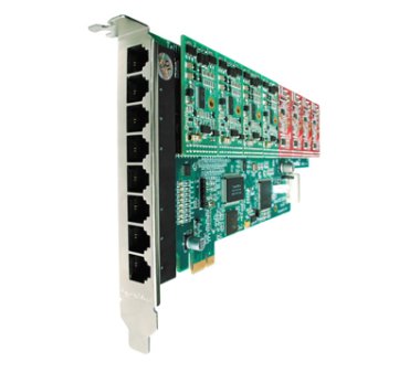 OpenVox A800E10 8 Port Analog PCI-E card + 1 FXS