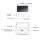 Indoor Monitor KNX kompatibel (7-Zoll-Touchscreen, Monitor, Sprechen, Alarm, Tür-Offner, 2-Draht-Nichtpolarität)