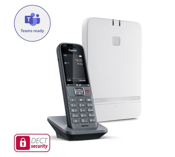 Gigaset N610 IP Pro DECT IP Single Cell + S700H PRO DECT Mobilteil (Teams Ready)