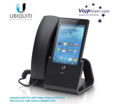 UBIQUITY UniFi Pro VoIP Video IP Telefon (UVP-Pro) mit 5" Farb-Touchscreen für Videotelefonie, PoE, Gigabit, Bluetooth, WLAN (Wireless N), Powered by Android