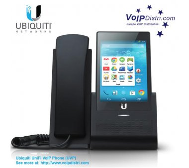 Ubiquiti UniFi VoIP Phone (UVP-Touch), SIP phone mit 5" Farb-Touchscreen, PoE, Gigabit, USB, Powered by Android