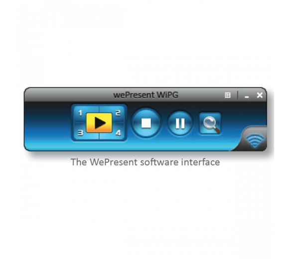 WePresent WiPG-1000 Präsentations-Tool, VGA oder HDMI-Output, Full HD, LAN/WLAN, USB für Touchscreen und IWB, Audio out
