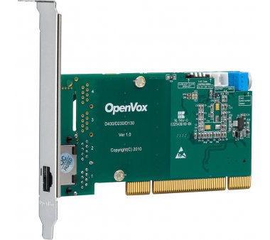 OpenVox DE130P 1 Port T1/E1/J1 PRI PCI card with EC2032...