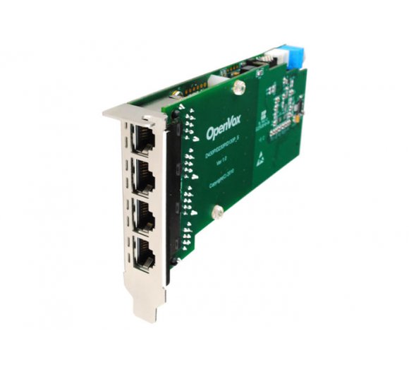OpenVox D430P 4 Port T1/E1/J1 PRI PCI card (Advanced Version, Half-length with Low profile option)
