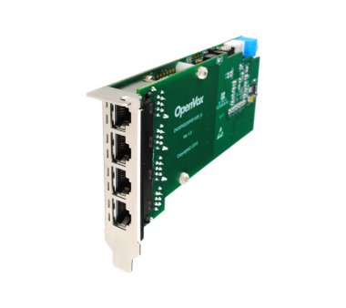 OpenVox DE430P 4 Port T1/E1/J1 PRI PCI card + EC2128...