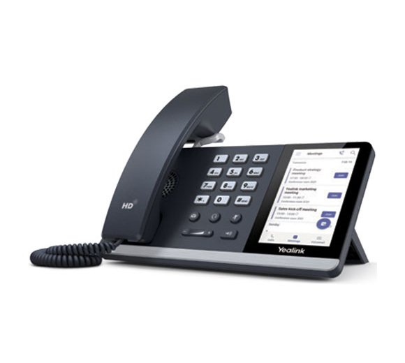 Yealink T55A IP Telefon, Microsoft Teams Edition (Gigabit Ethernet, USB, Opus Codec, embedded WLAN und Bluetooth - optionaler Dongle)