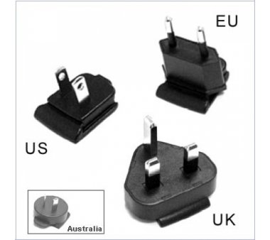 Linksys by Cisco AC-Clips International (UK, Europe, Euro, USA, NA, Australia, IEC320/C8), Cisco PA100 changeable AC-Adapter