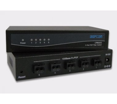 BSPCOM CP8005 5-Port POF Fiber Switch (without LAN Port)