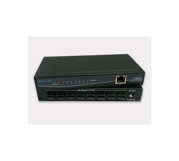 BSPCOM CP8009 9-Port POF Fiber Switch