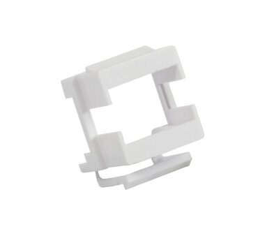 Keystone module holder for fiber optic coupling (LC) white