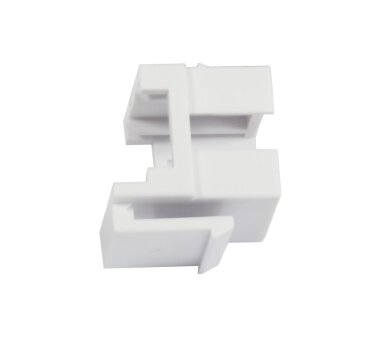 Keystone module holder for fiber optic coupling (LC) white