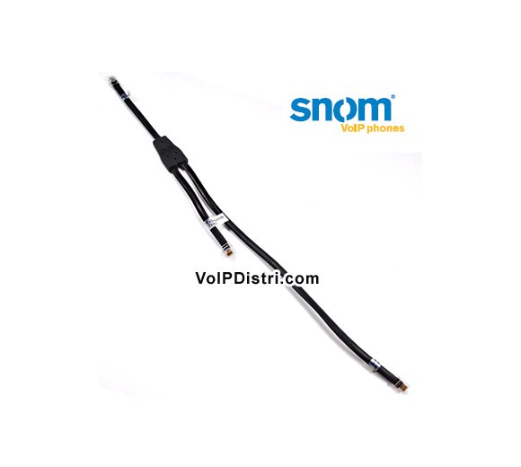 snom Y-Kabel RJ11/6P6C, gleichzeitige Nutzung von snom Ext. Modul und snom schnurlos Headset Adapter