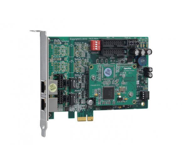 OpenVox BE200E 2-Port ISDN BRI PCI Express Card + Hardware Echo Cancellation Module; BRI Cologne Chip