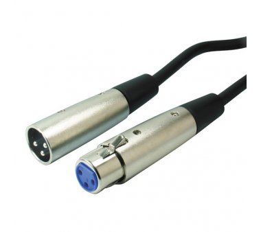 2.0m Cannon XLR plug to Cannon XLR jack Extension Cord