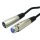 2.0m Cannon XLR plug to Cannon XLR jack Extension Cord