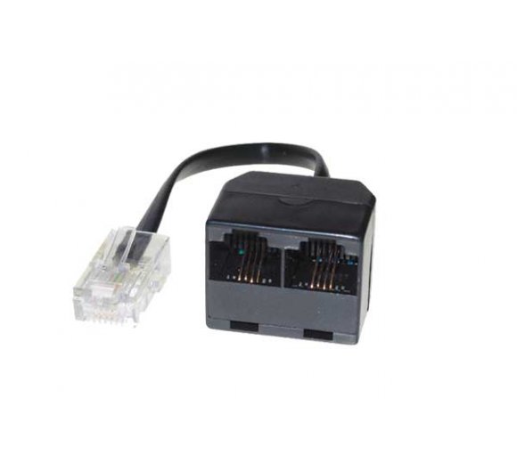 R45 Y-Adapter 8/8 to 2 x RJ45 Jack 8/8, Connection 1:1