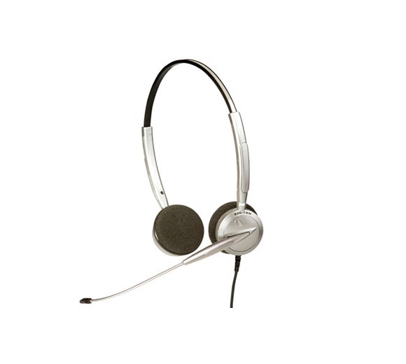 ADD-COM ADD-110 Quantum Pro Voice Tube Binaural Headset als Zweiohr-Überkopfbügel , Leder- und Schaumstoffohrkissen, ADD-COM ADD-1009 Headset bag