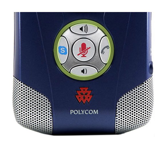 Polycom Communicator C100S, cobalt blau, USB Desktop Speakerphone, Skype zertifiziert