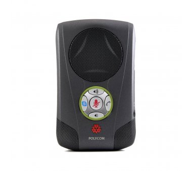 Polycom Communicator C100S, charcoal gray, USB Desktop Speakerphone (2200-44040-108), skype Certified