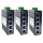 Bundle (3 Stück): 4 Port Gigabit PoE Industrial Ethernet Switch (IEEE 802.3af/at) auf DIN-Hutschiene, Max 120 Watt (48VDC)