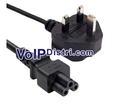 Mickey Mouse plug to British / UK plug (Length 1.80m)