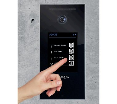 Adaitis TouchEntry-XS, indoor door intercom, flush mounting