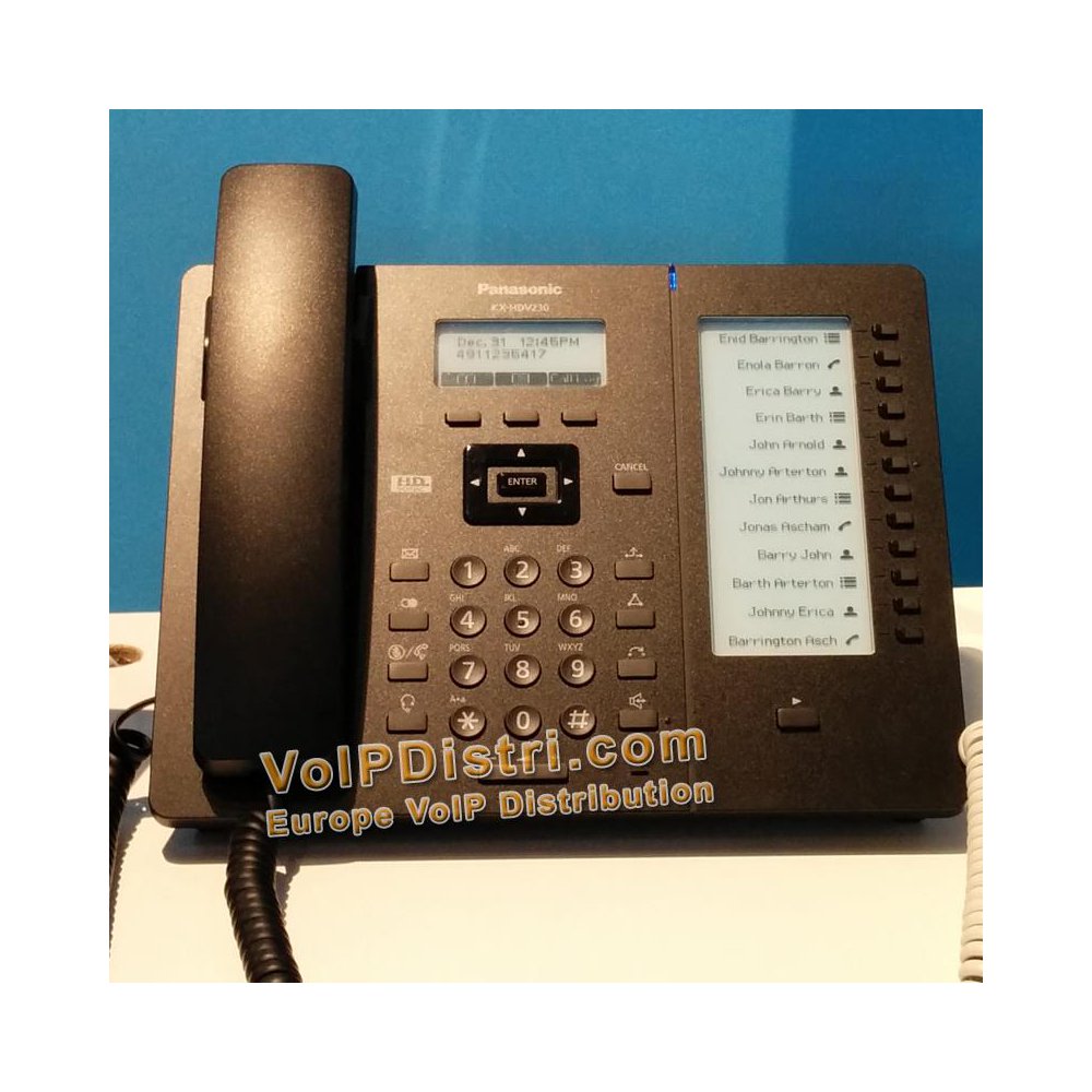 NEW PANASONIC KX-HDV230B SIP PHONE 2 DISPLAYS 