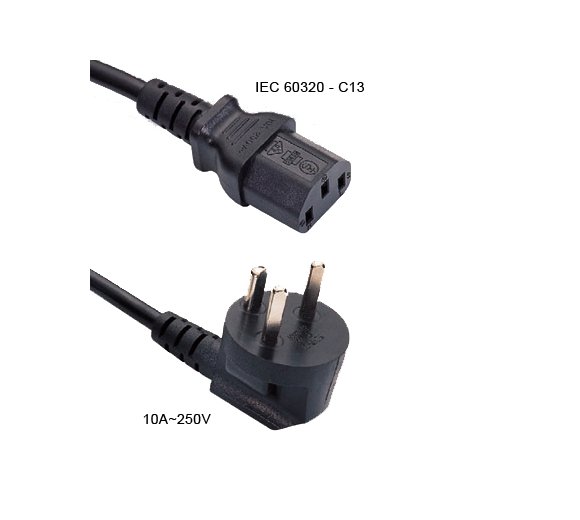 IEC connector to DK plug (Length 1.80m)