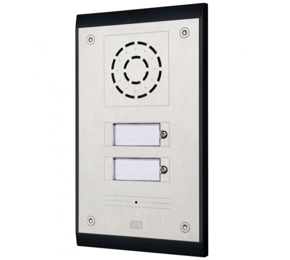 2N Helios IP Uni Doorphone incl. Flush Mount with 2 call button, SIP, PoE, 1 relay switching output