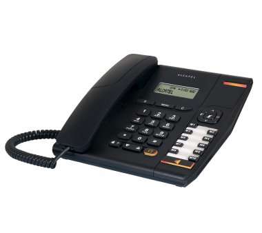 ALCATEL Temporis 580 black, Analog Festnetztelefon ideal als Hoteltelefon, Zimmertelefon oder Haustelefon